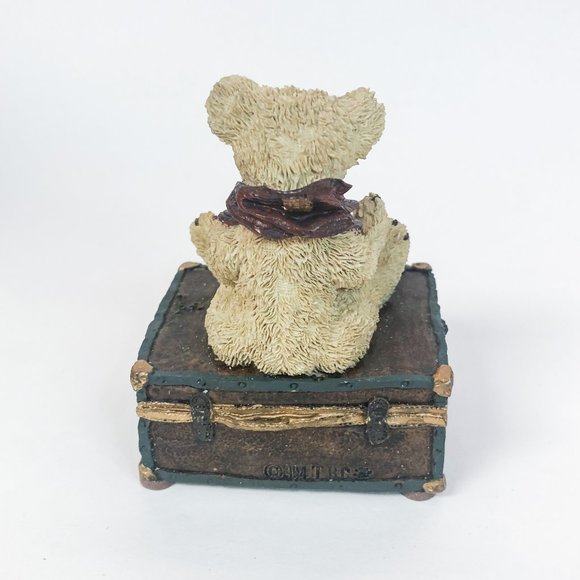 Boyds Bears and Friends 1994-95 "Grenville On Trunk" Music Box Figurine - Picture 4 of 7